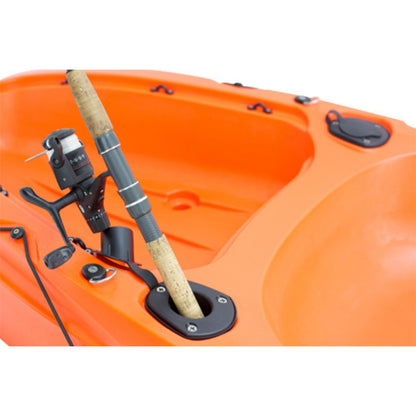 'KAAFU' Recycled Marine Plastic Single Seater Fishing Kayak Black Package Deal ⚫♻️