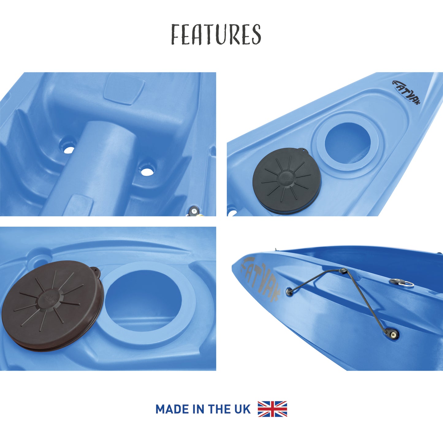 'KAAFU' Single Seater Kayak Blue Package Deal 🔵