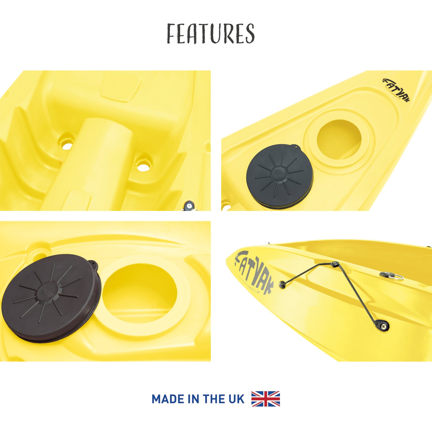 'KAAFU' Single Seater Kayak Yellow Package Deal 🟡