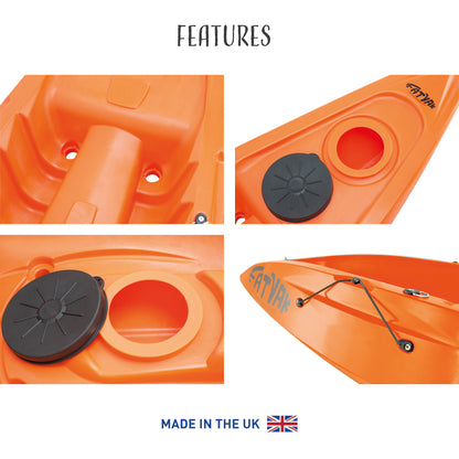 'KAAFU' Single Seater Kayak Orange Package Deal 🟠