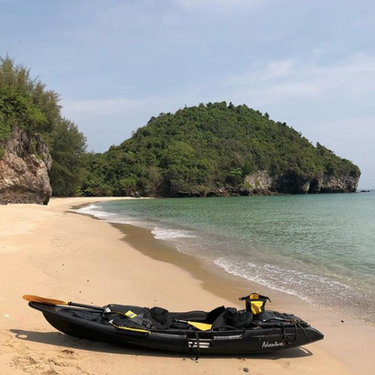 'KAAFU' Recycled Marine Plastic Single Seater Kayak Black Package Deal ⚫♻️