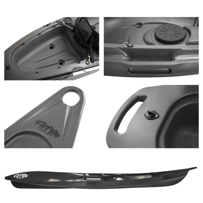 'MAHEE' Recycled Marine Plastic Double Seater Kayak Black Package Deal ⚫♻️