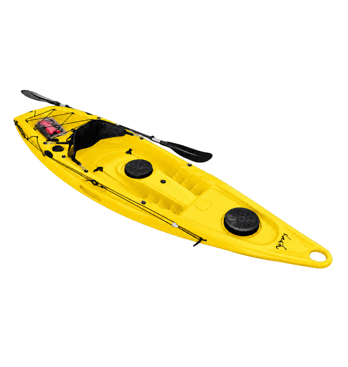 Kaafu Single Fishing Kayak | Yellow | Ready for the Water