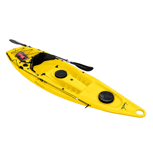 Kaafu Single Fishing Kayak | Yellow | Ready for the Water