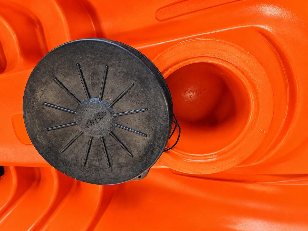 Kaafu Single Fishing Kayak | Orange | Ready for the Water