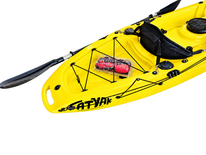 Kaafu Single Fishing Kayak | Yellow | Ready for the Water