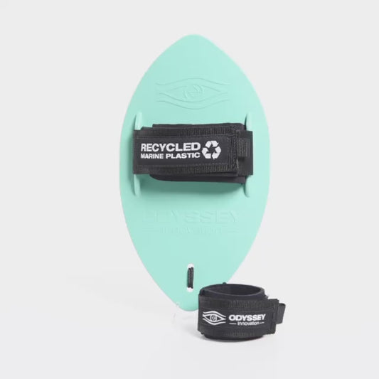 The Odyssey Innovation Surfing Handplane Recycled Marine Plastic Body Surfing Mint Green 🟢♻️